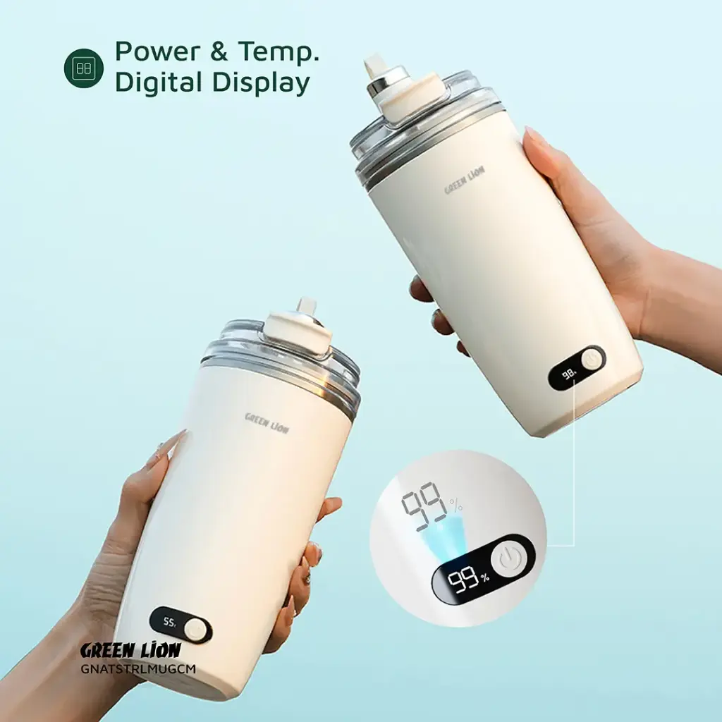Green Lion Auto-Stirring Mug 350mL 2