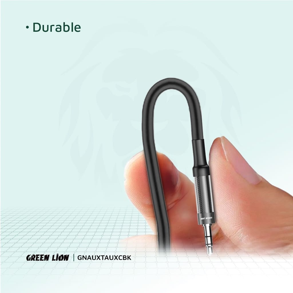 Green Lion AUX to AUX Braided Cable 1m 4