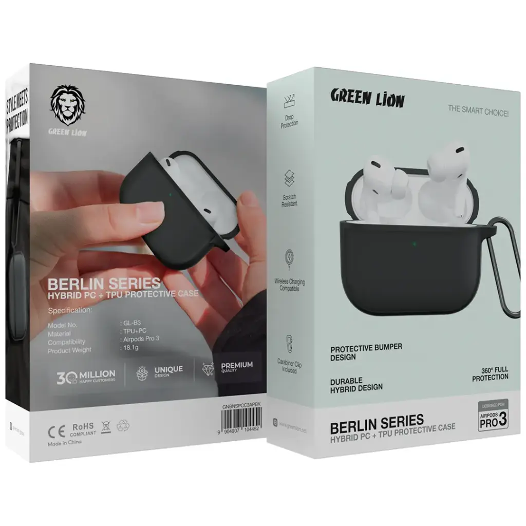 Green Lion Berlin Series PC Case AirPods Pro 3 2