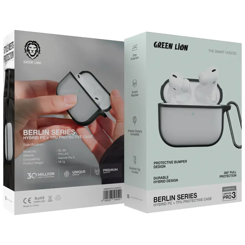Green Lion Berlin Series PC Case AirPods Pro 3 2