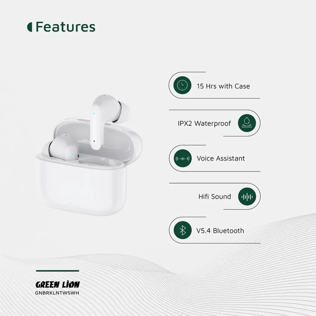 Green Lion Brooklyn True Wireless Earbuds 7
