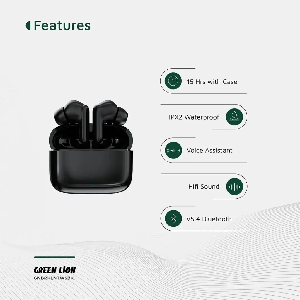 Green Lion Brooklyn True Wireless Earbuds 7
