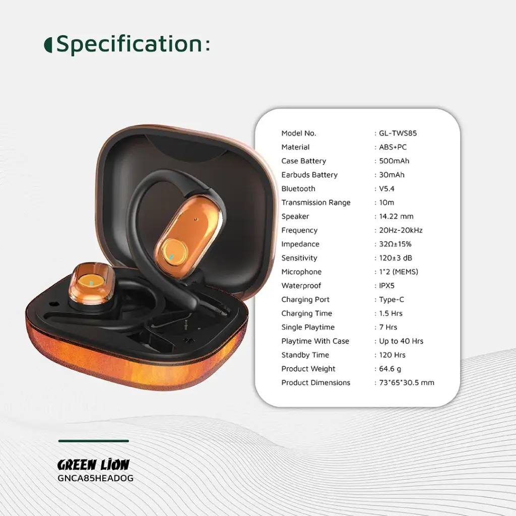 Green Lion CATANIA Open Ear Headphones 7