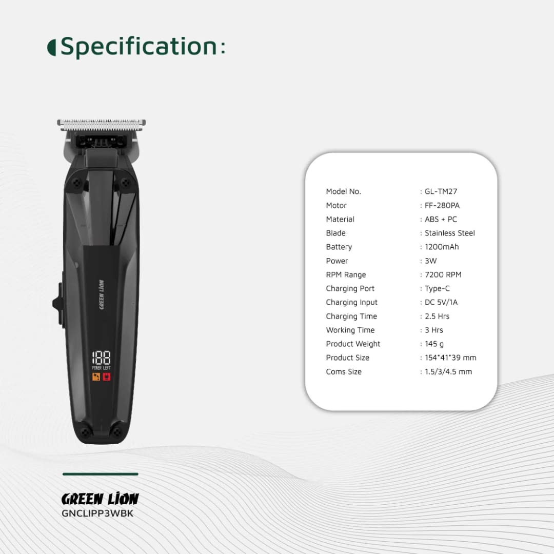 Green Lion Clip Master Professional Hair Clipper 2