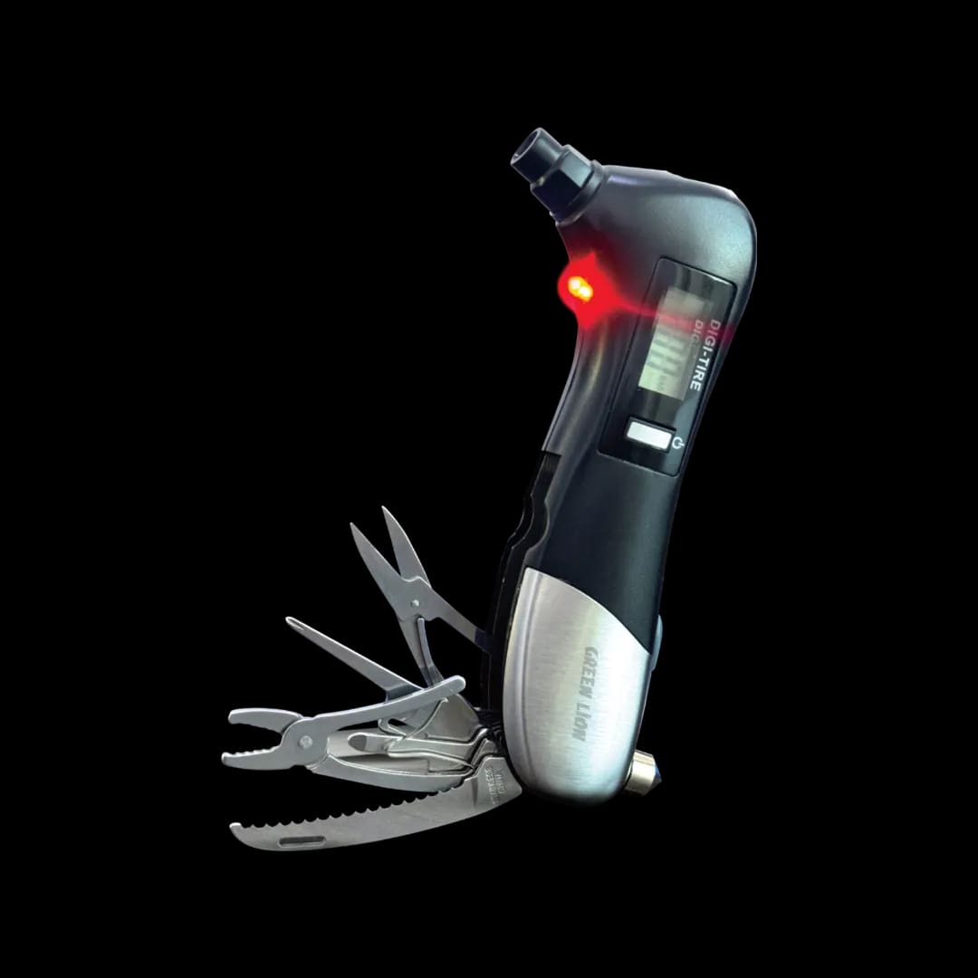 Green Lion Digital Tire Pressure Gauge 9 In 1 Rescue Tool 4
