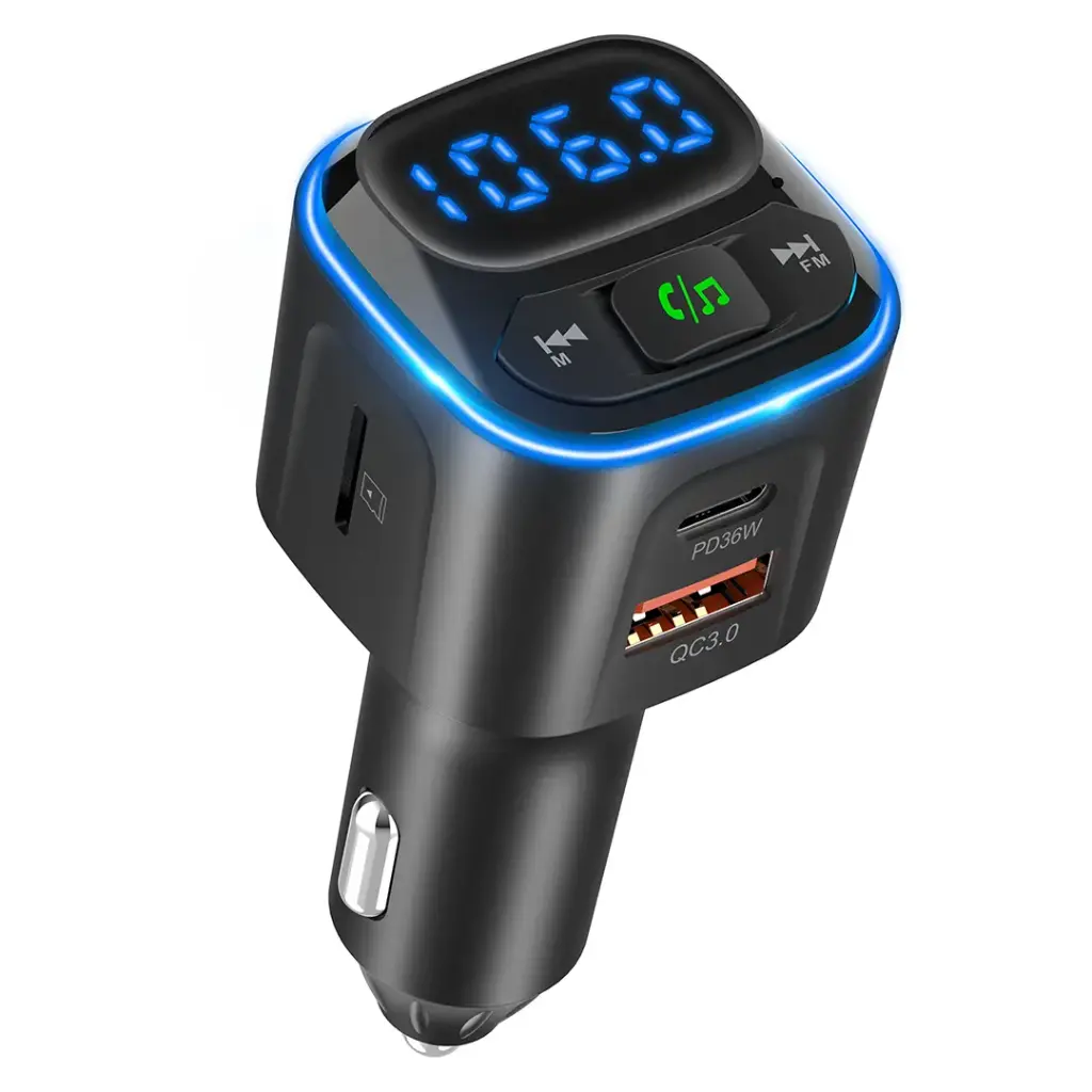Green Lion FM TRANSMITTER Dual-Port Car Charger PD 36W 4