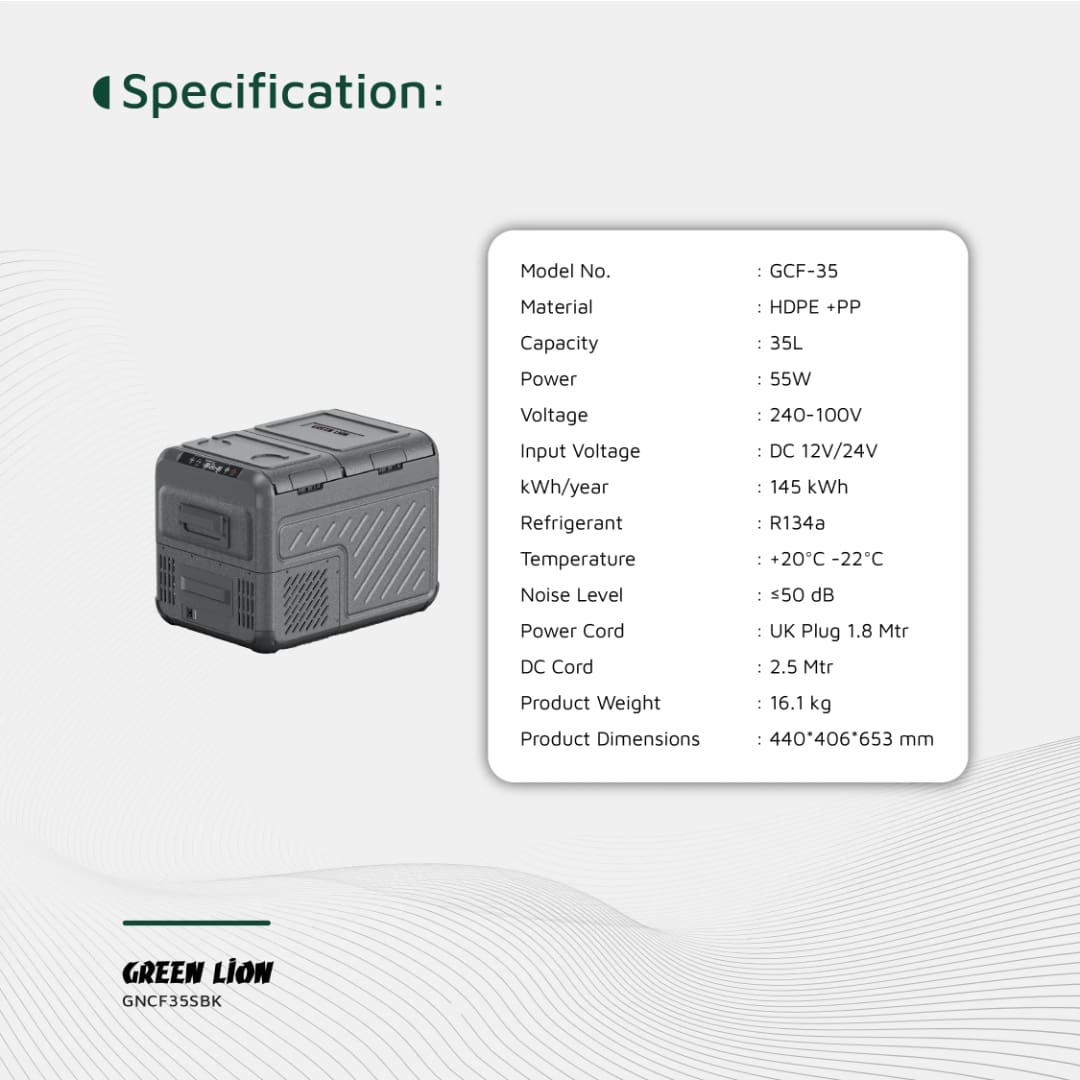 Green Lion GFC-35 Car Fridge 7
