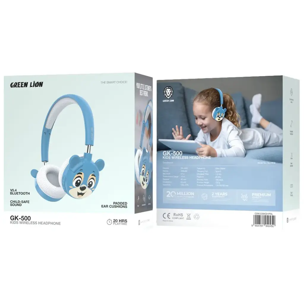 Green Lion GK-500 Kids Wireless Headphone 2
