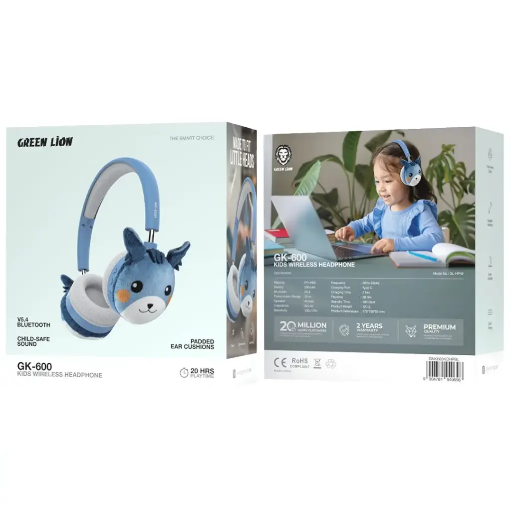 Green Lion GK-600 Kids Wireless Headphone 2