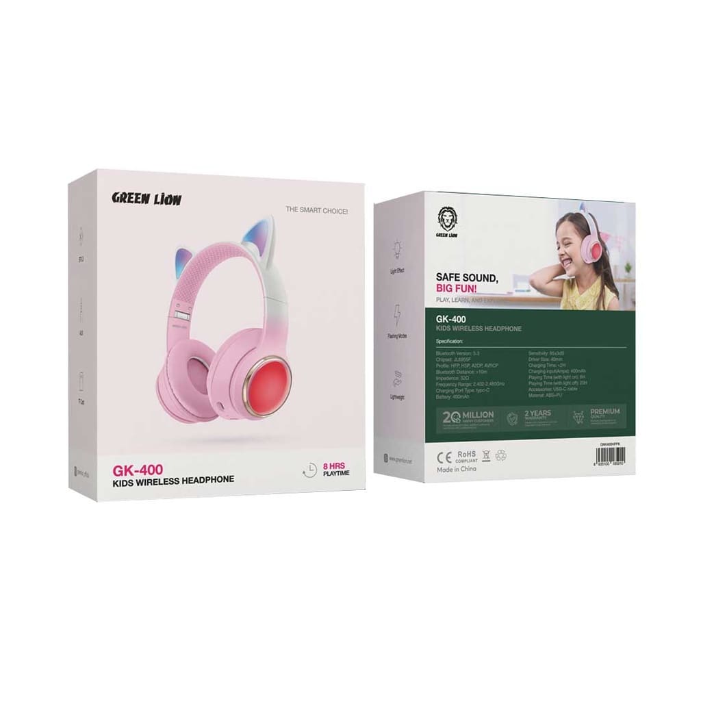 Green Lion GL-400 Kids Wireless Head Phone 2