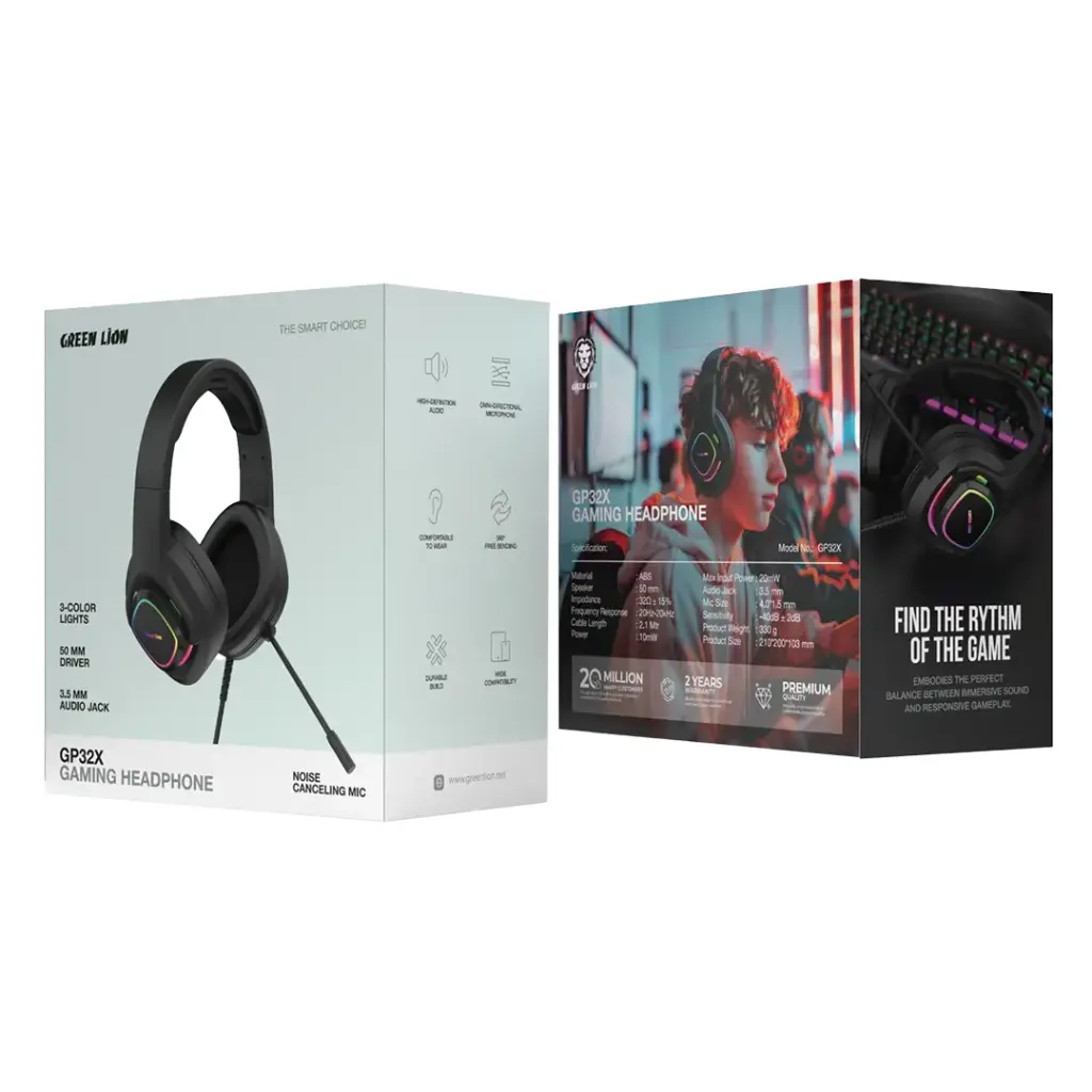 Green Lion GP32X Gaming Headphone 2