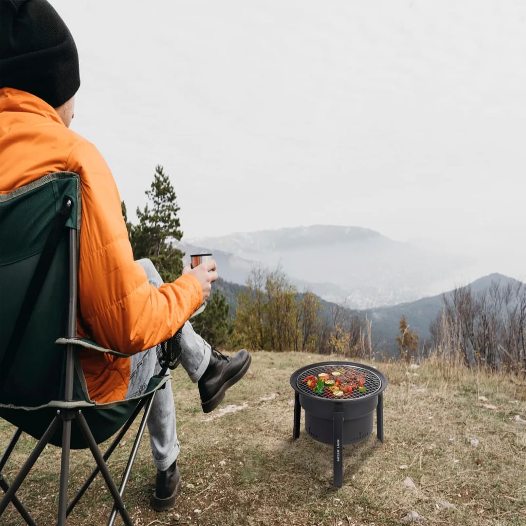 Green Lion Grill Sphere Foldable BBQ Grill 6
