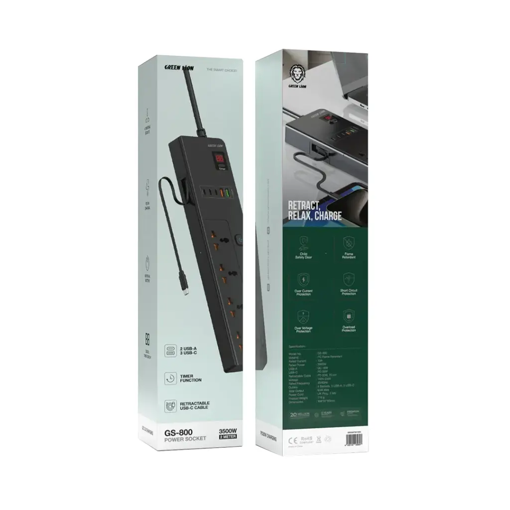 Green Lion GS-800 Power Socket 2M 3500W 2