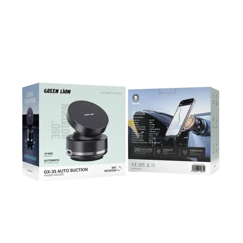 Green Lion GX-33 Auto Suction Phone Holder 2