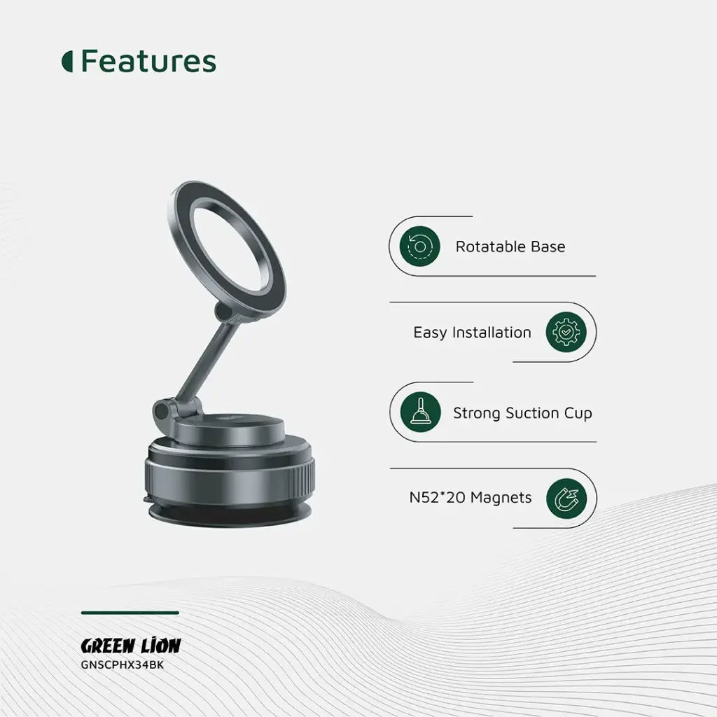 Green Lion GX-34 Suction Phone Holder 6