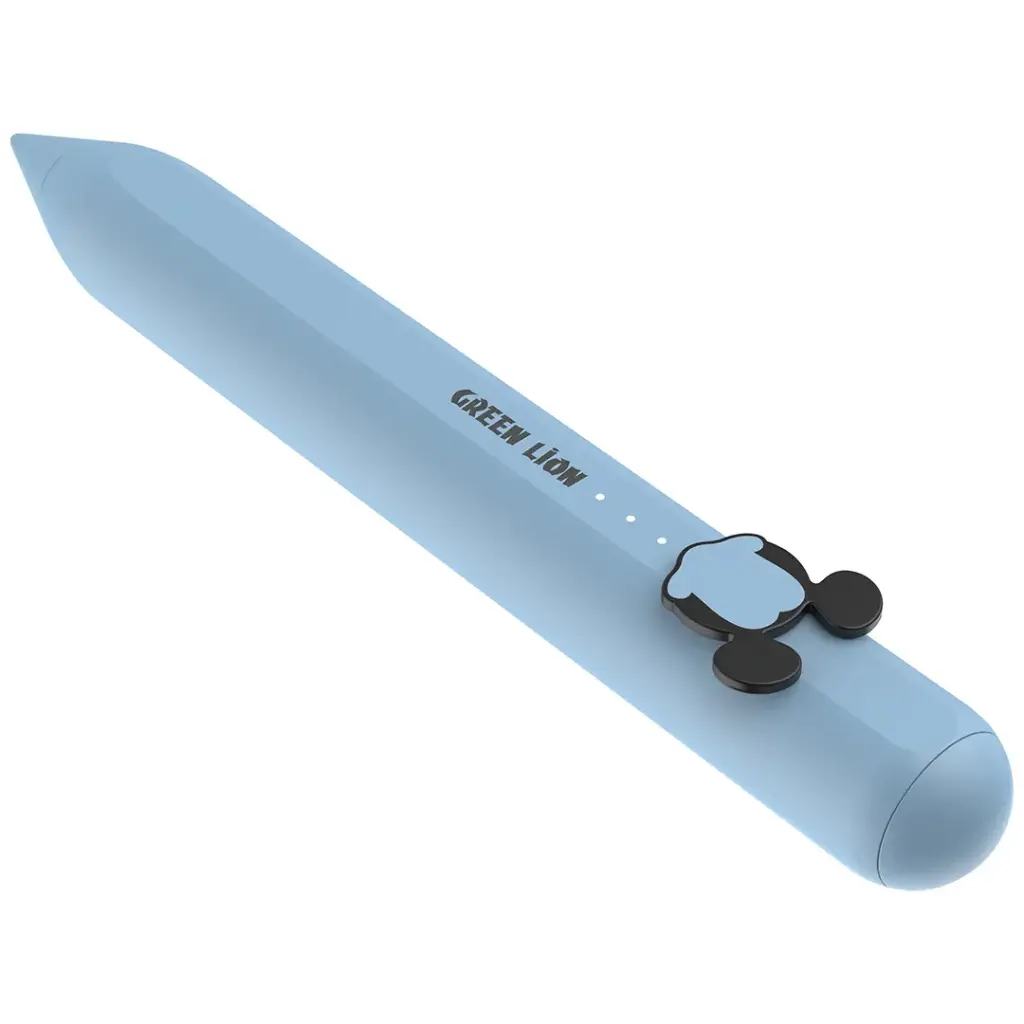 Green Lion Character Stylus Pen - Light Blue 5
