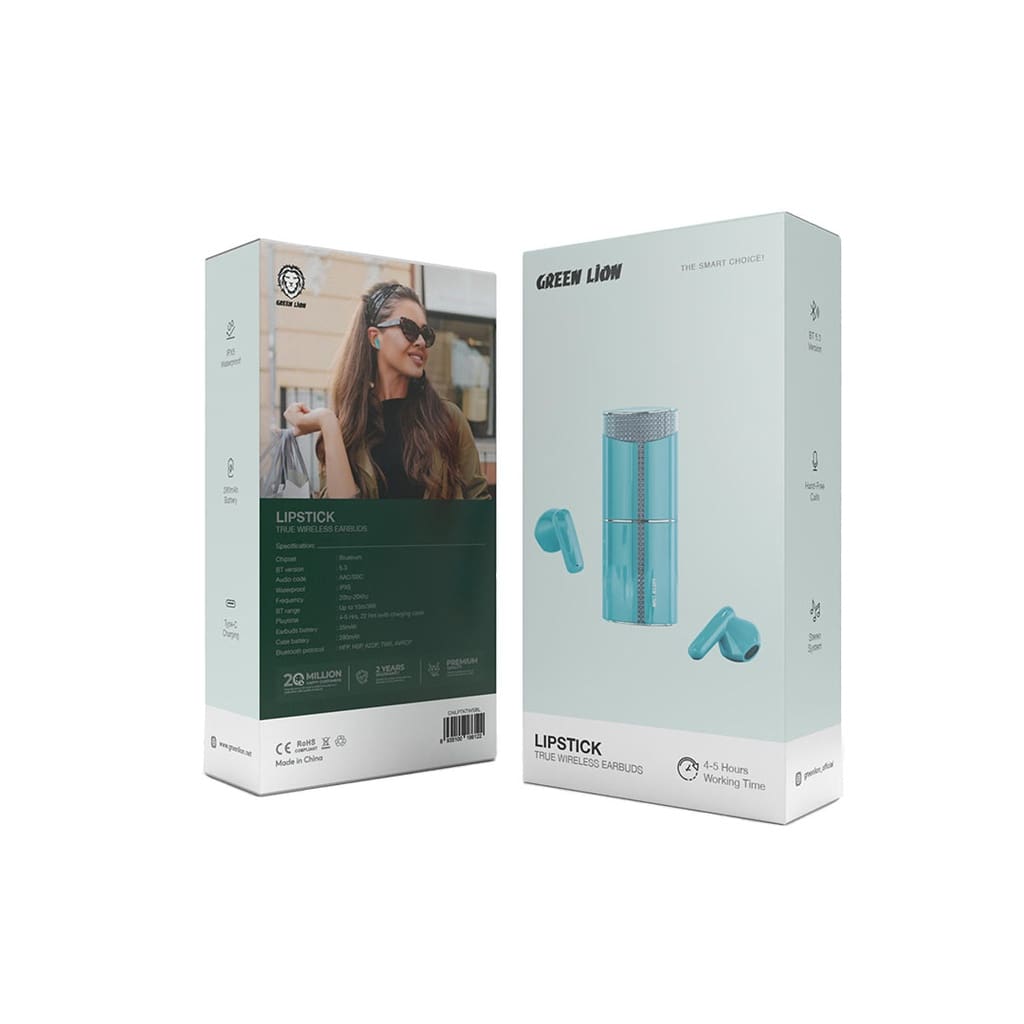 Green Lion Lipstick True Wireless Earbuds 2