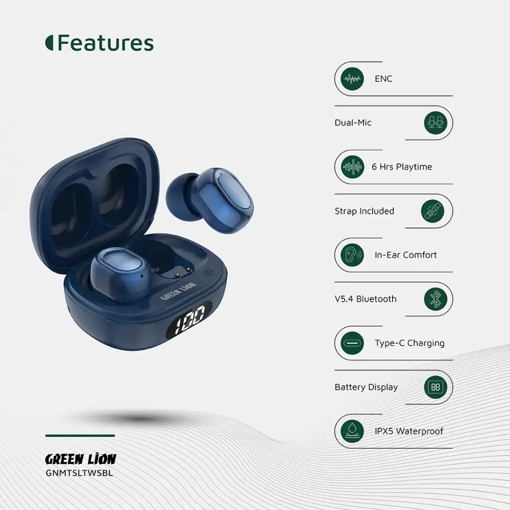 Green Lion Mittersill True Wireless Earbuds 8