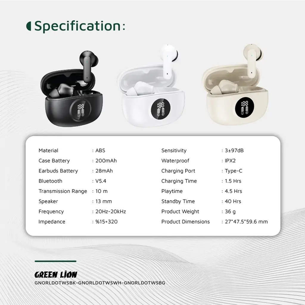 Green Lion Orlando True Wireless Earbuds 8