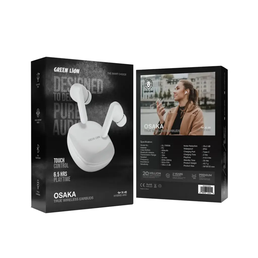 Green Lion Osaka True Wireless Earbuds 2
