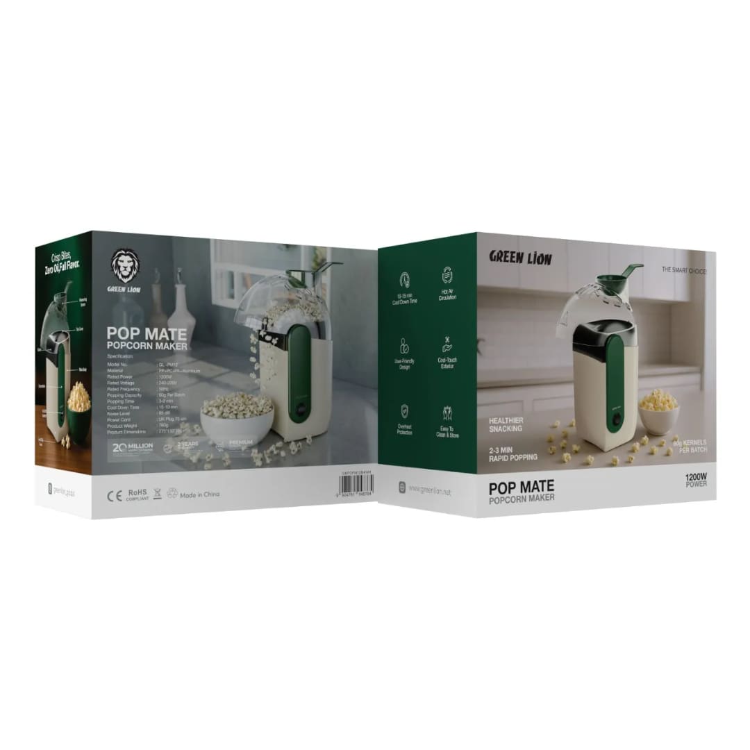 Green Lion Pop Mate Popcorn Maker 1200W 5