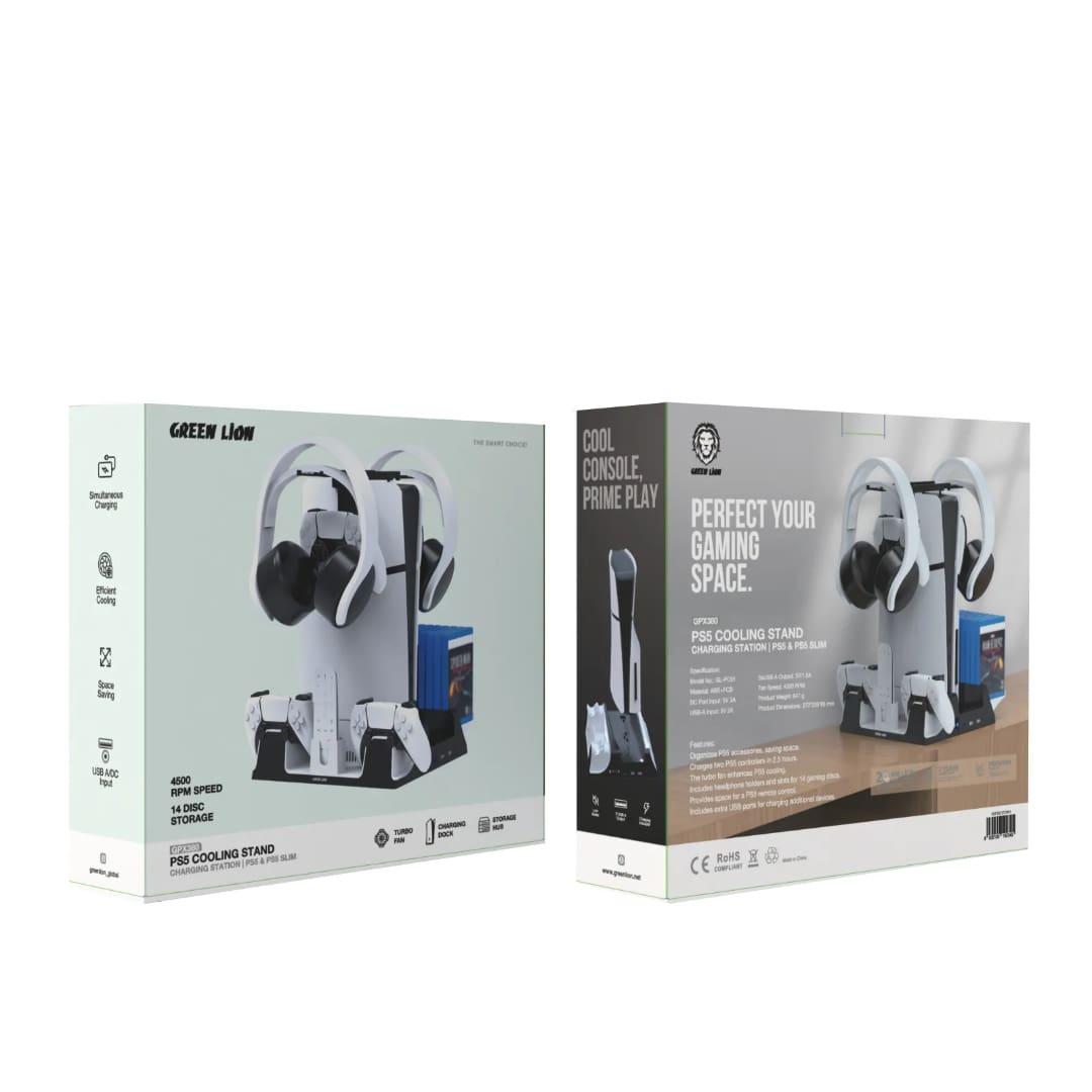 Green Lion PS5 Cooling Stand Charging Station 4