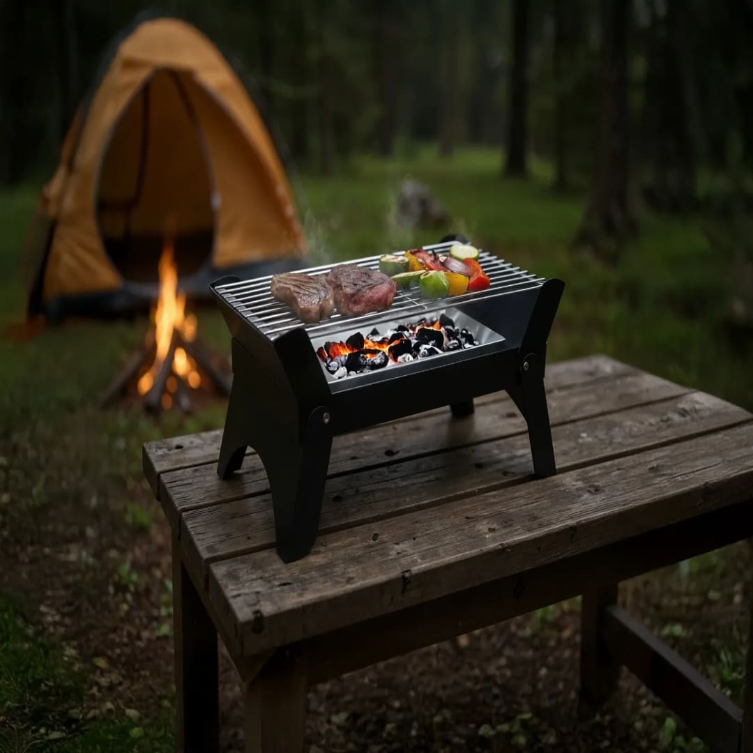 Green Lion Qudra Foldable BBQ Grill 5