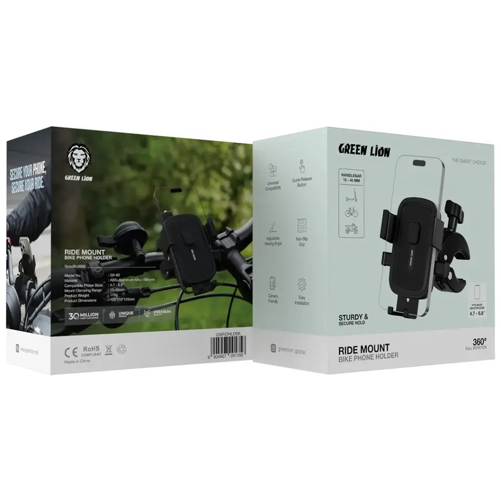 Green Lion Ride Mount Bike Phone Holder 2