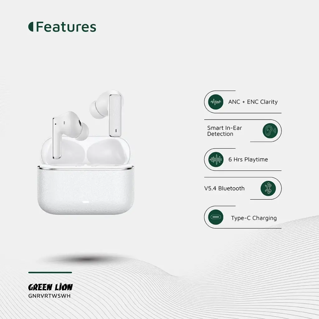 Green Lion River True Wireless Earbuds 7