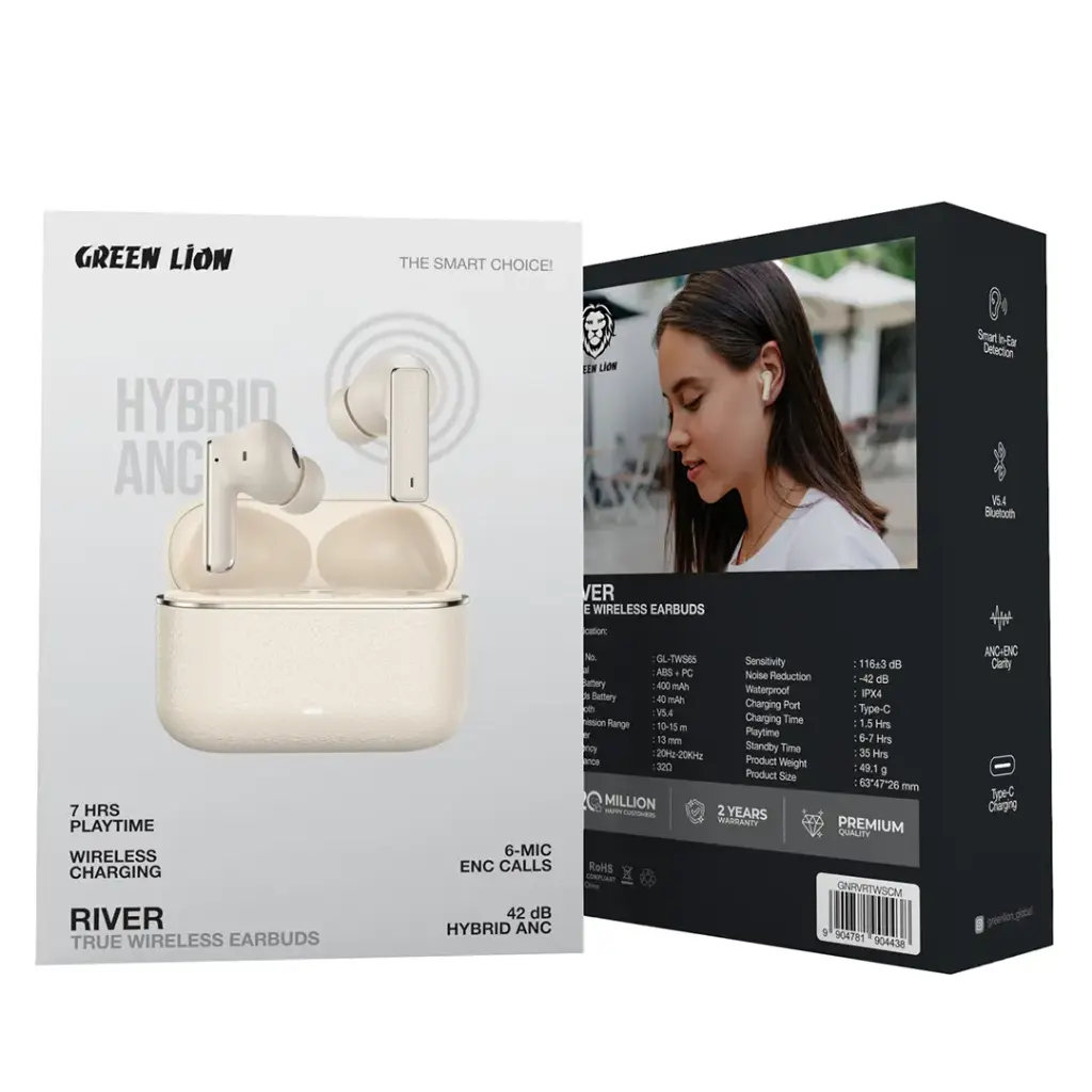 Green Lion River True Wireless Earbuds 2