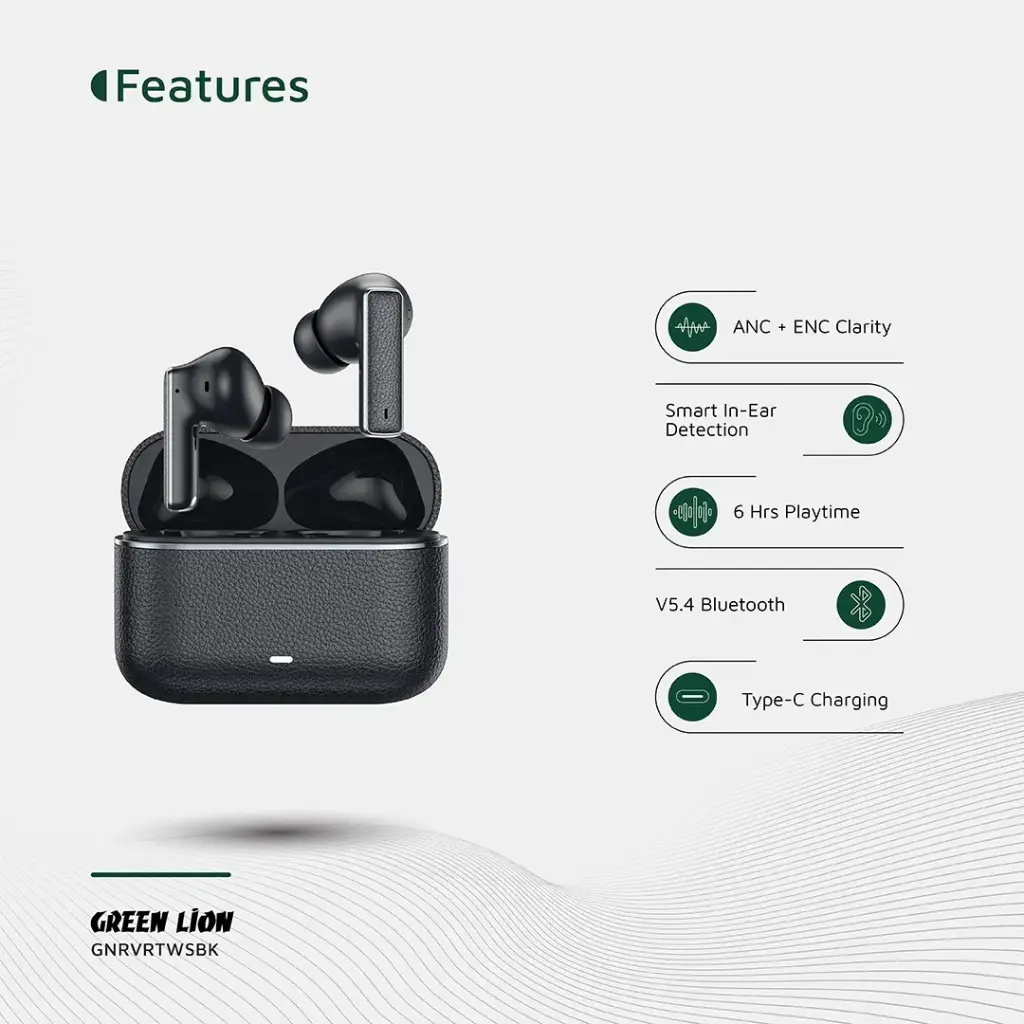 Green Lion River True Wireless Earbuds 7