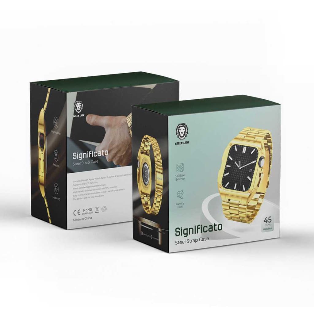 Green Lion Significato Steel Strap Case 2