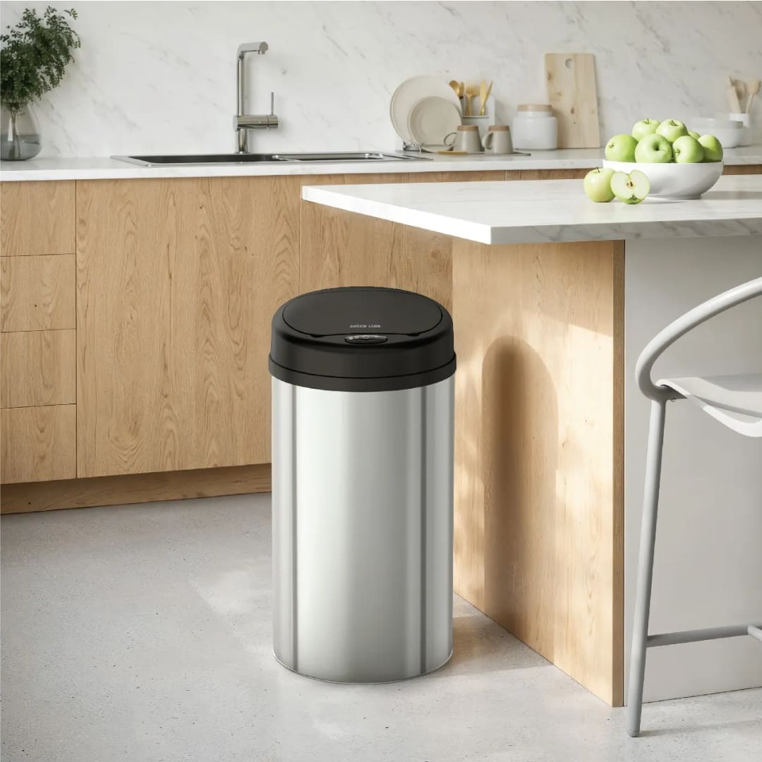 Green Lion Smart Trash Bin 15L Stainless Steel 3