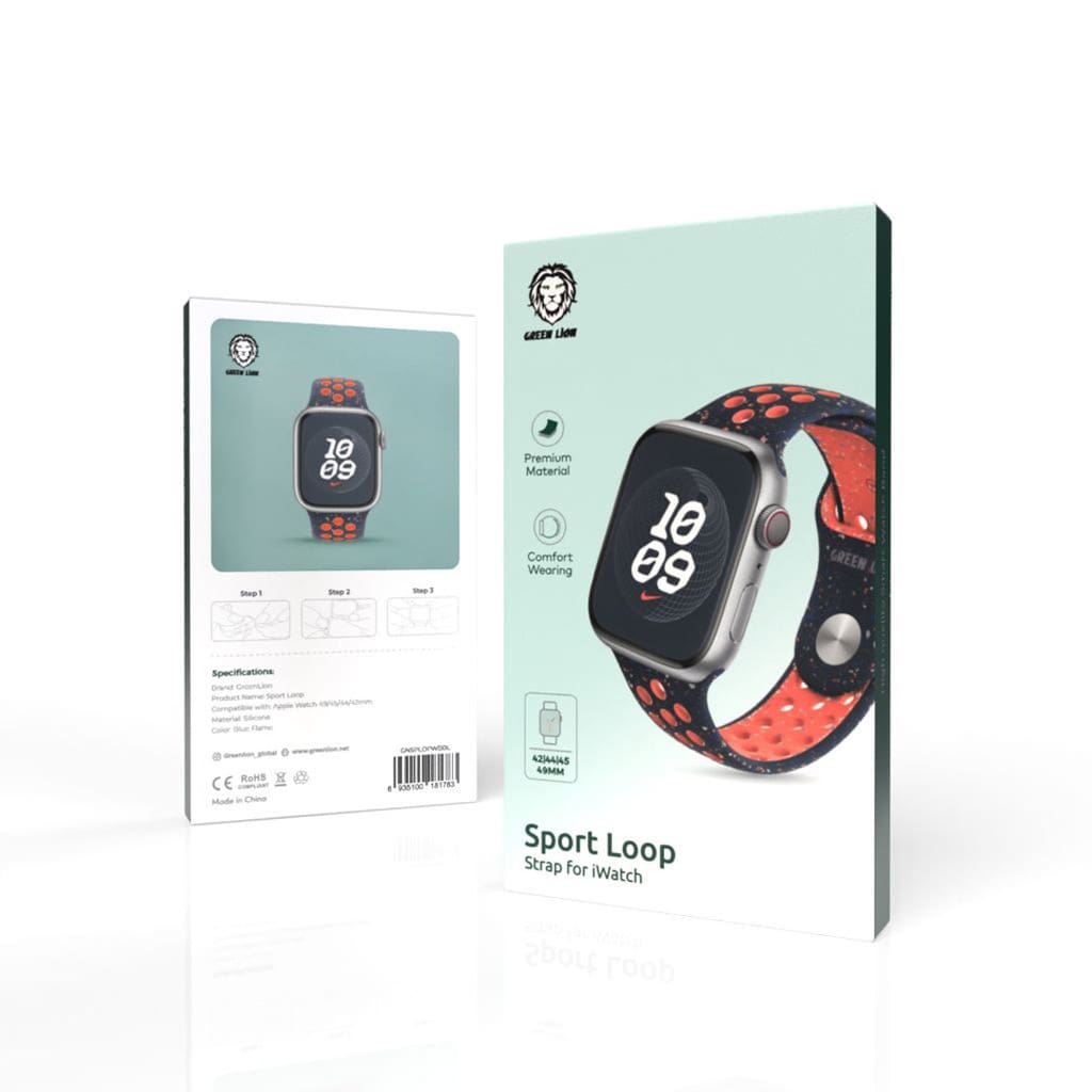 Green Lion Sport Loop Strap For iWatch