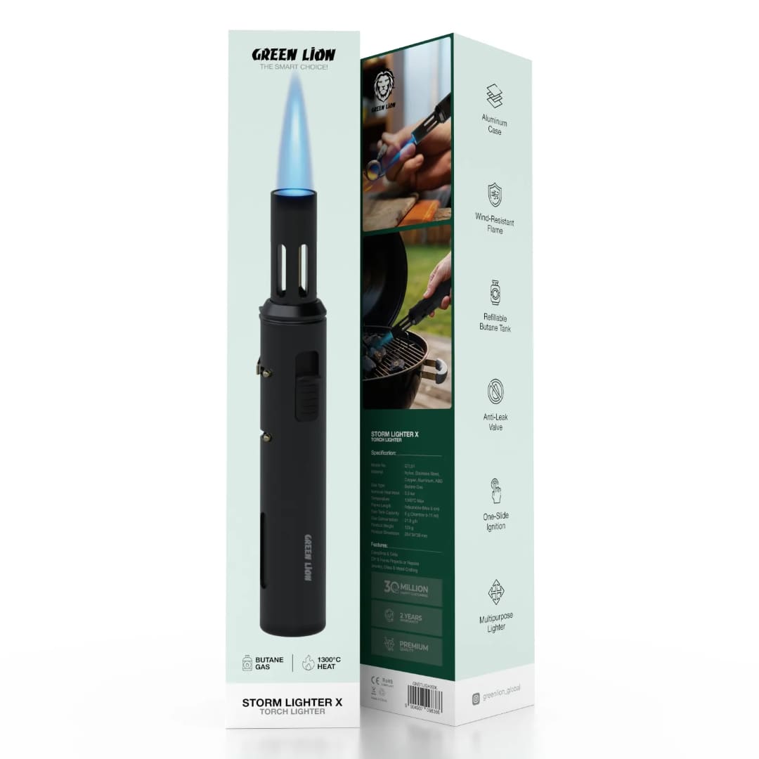 Green Lion Storm Windproof Lighter X 5