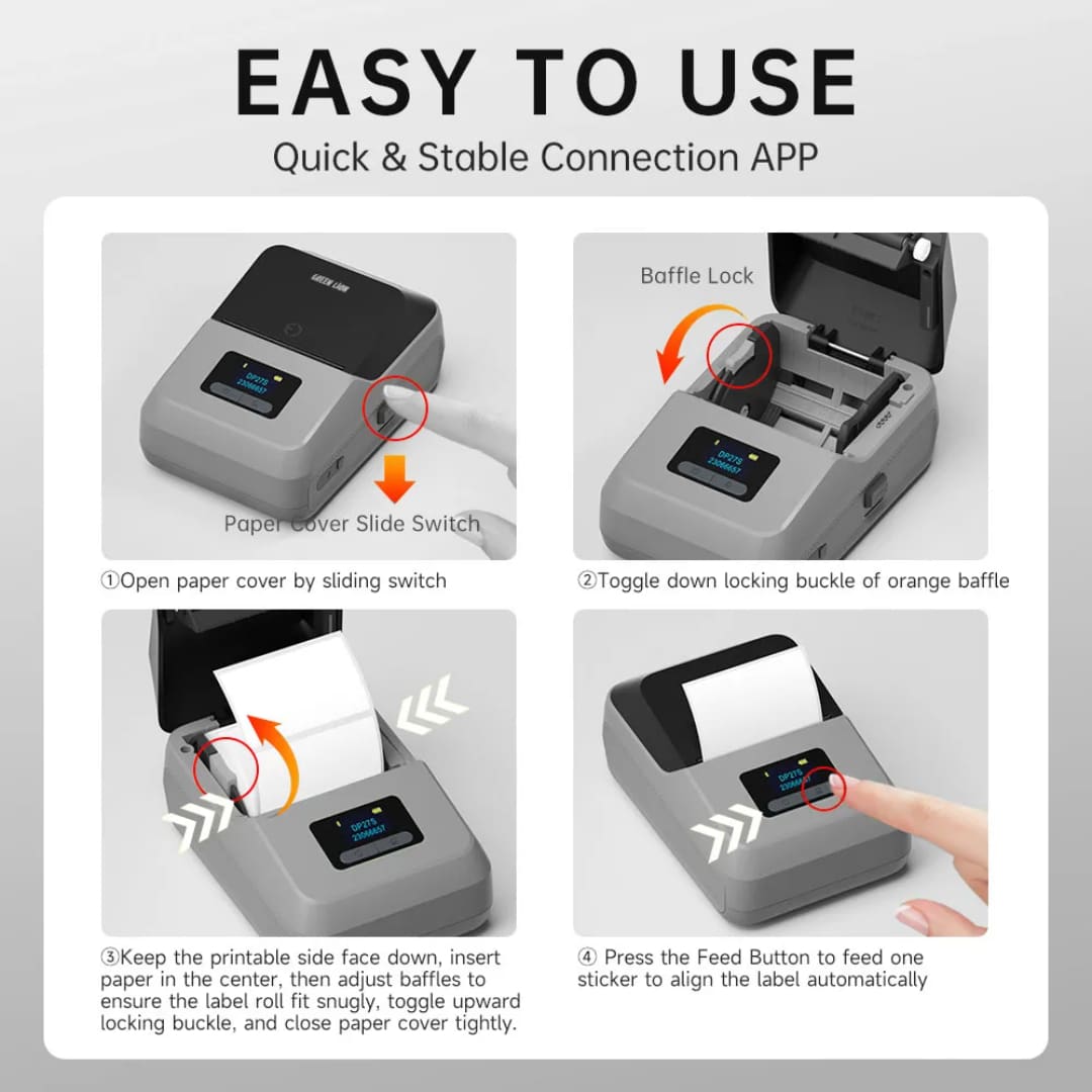 Green Lion Thermal Printer With 203 DPI Printing Resolution 2