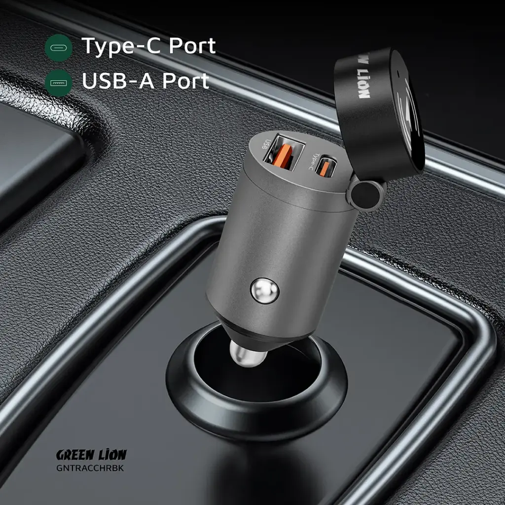 Green Lion Tracker Dual Port Car Charger 3