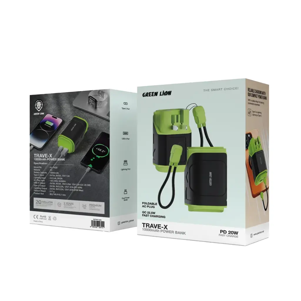 Green Lion Trave-X Power Bank 10000mAh 2