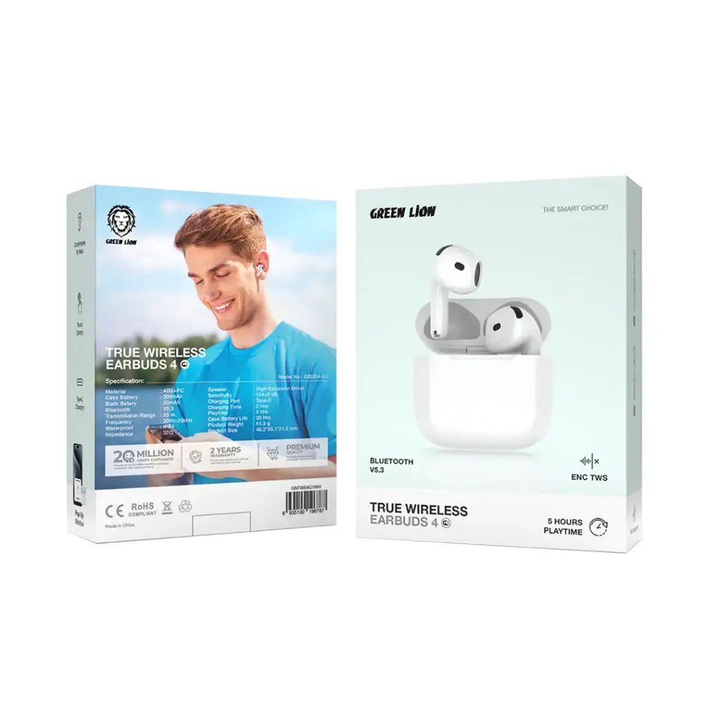 Green Lion True Wireless Earbuds 4 G1 2