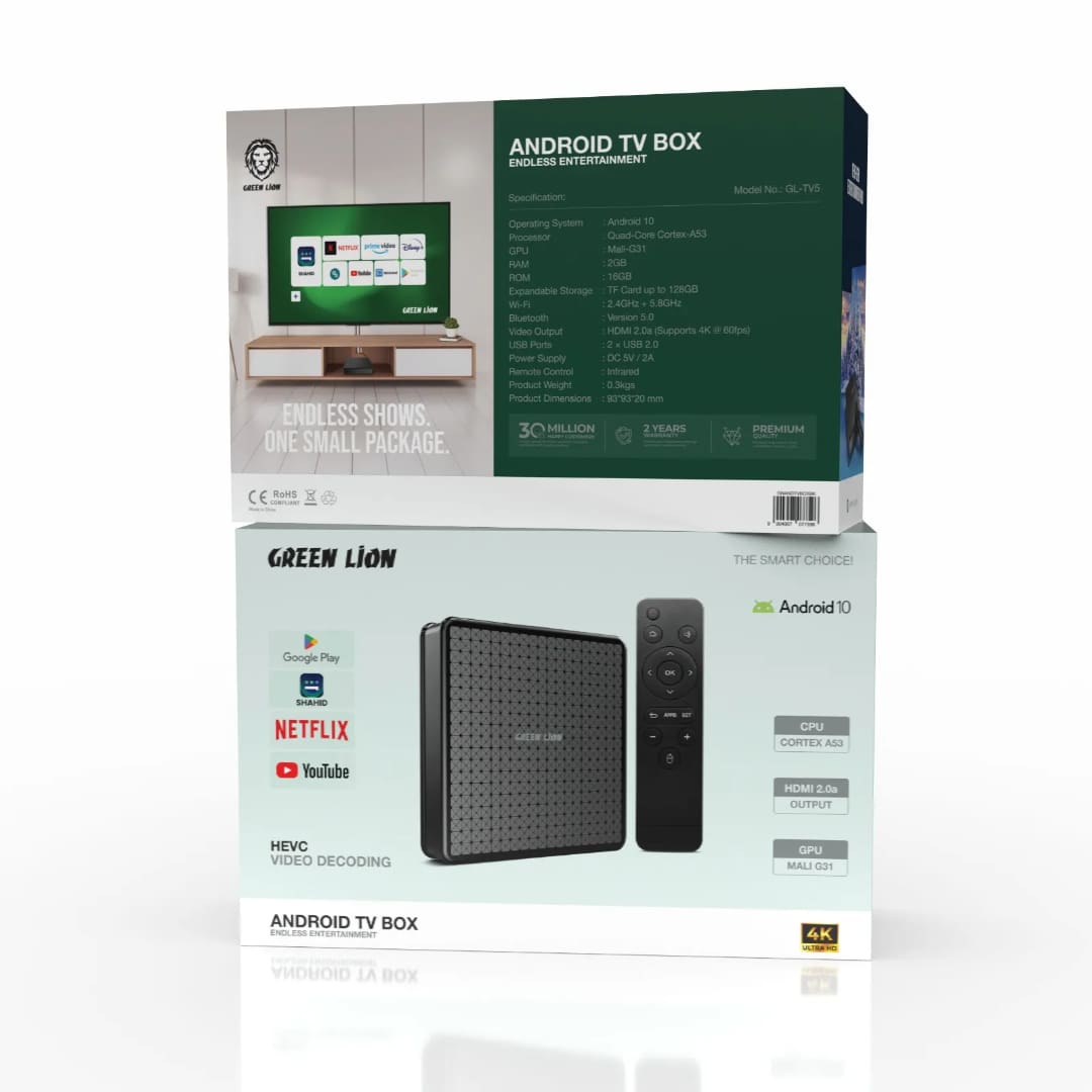 Green Lion TV Box - Android.10 4K with Remote Control 3