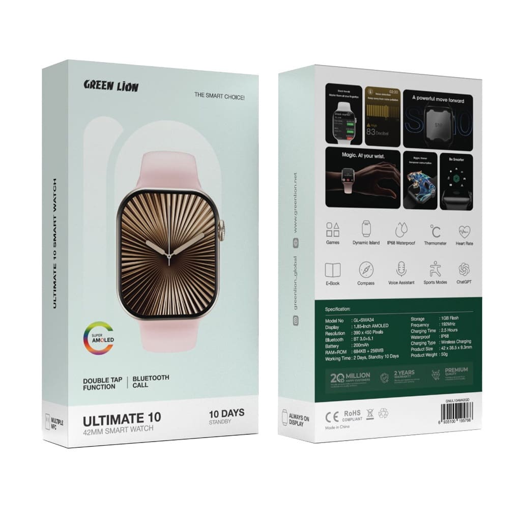 Green Lion Ultimate 10 42MM Smart Watch 2