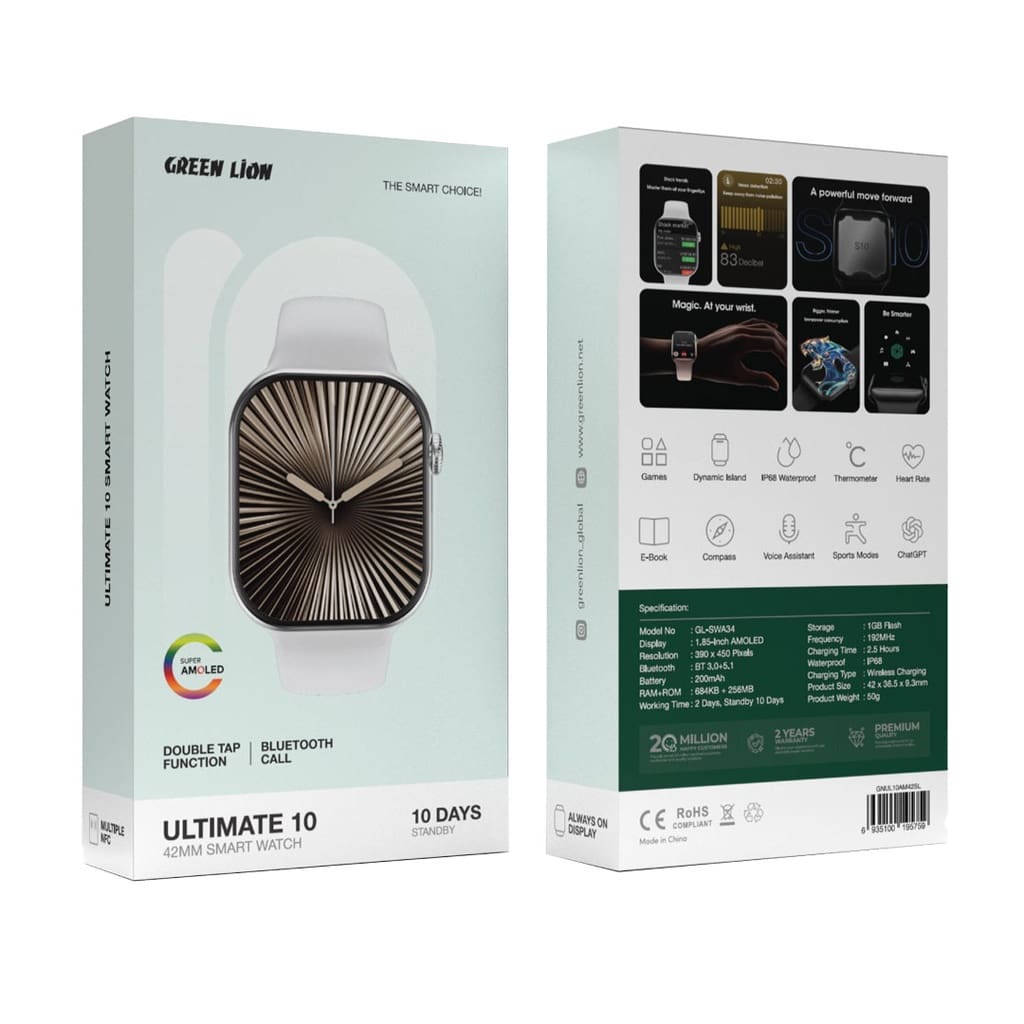 Green Lion Ultimate 10 42MM Smart Watch 2