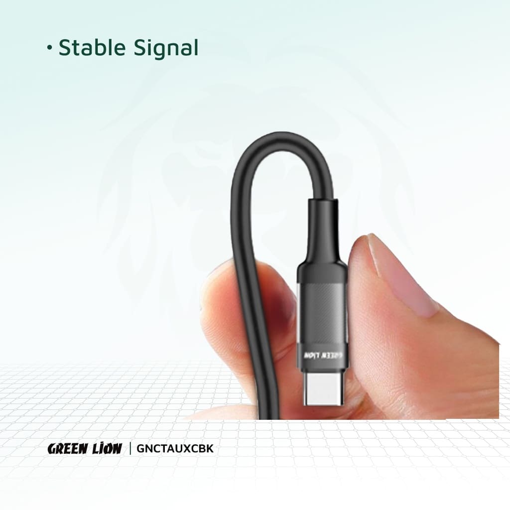 Green Lion USB-C to AUX Braided Cable 1m 4