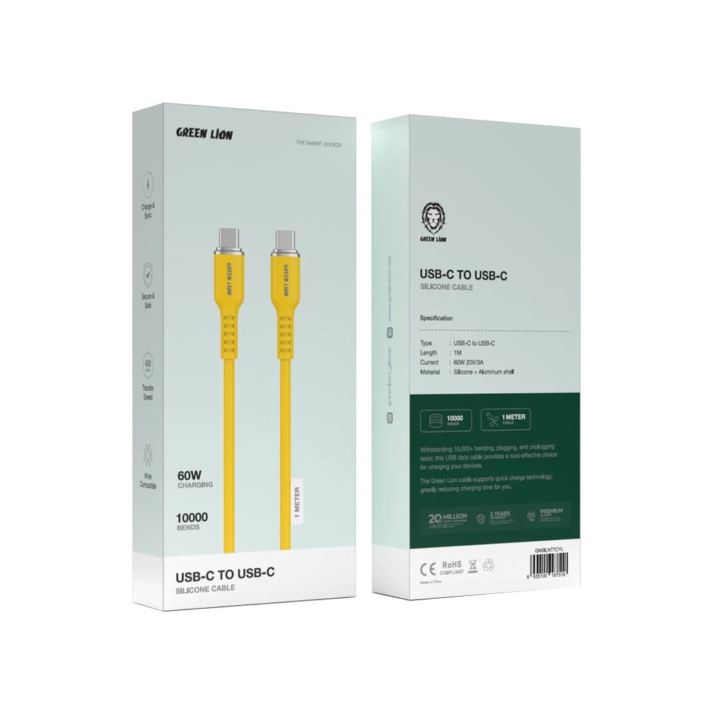 Green Lion USB-C to USB-C Silicone Cable 2