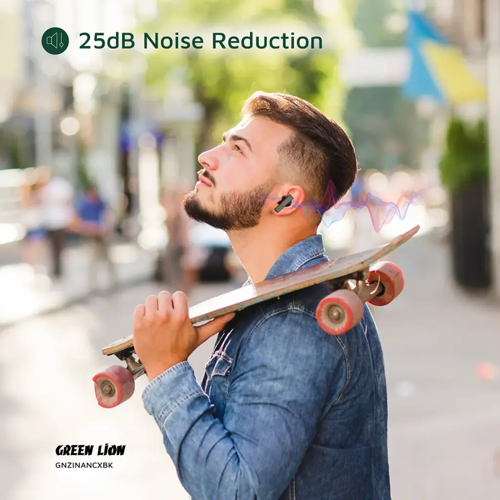 Green Lion ZINC X Metal Earbuds TWS with ANC 4