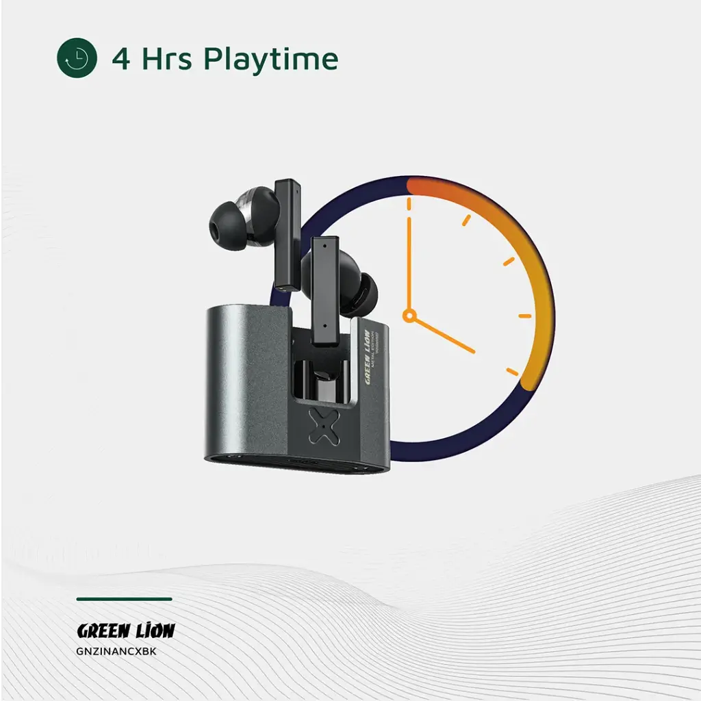 Green Lion ZINC X Metal Earbuds TWS with ANC 7