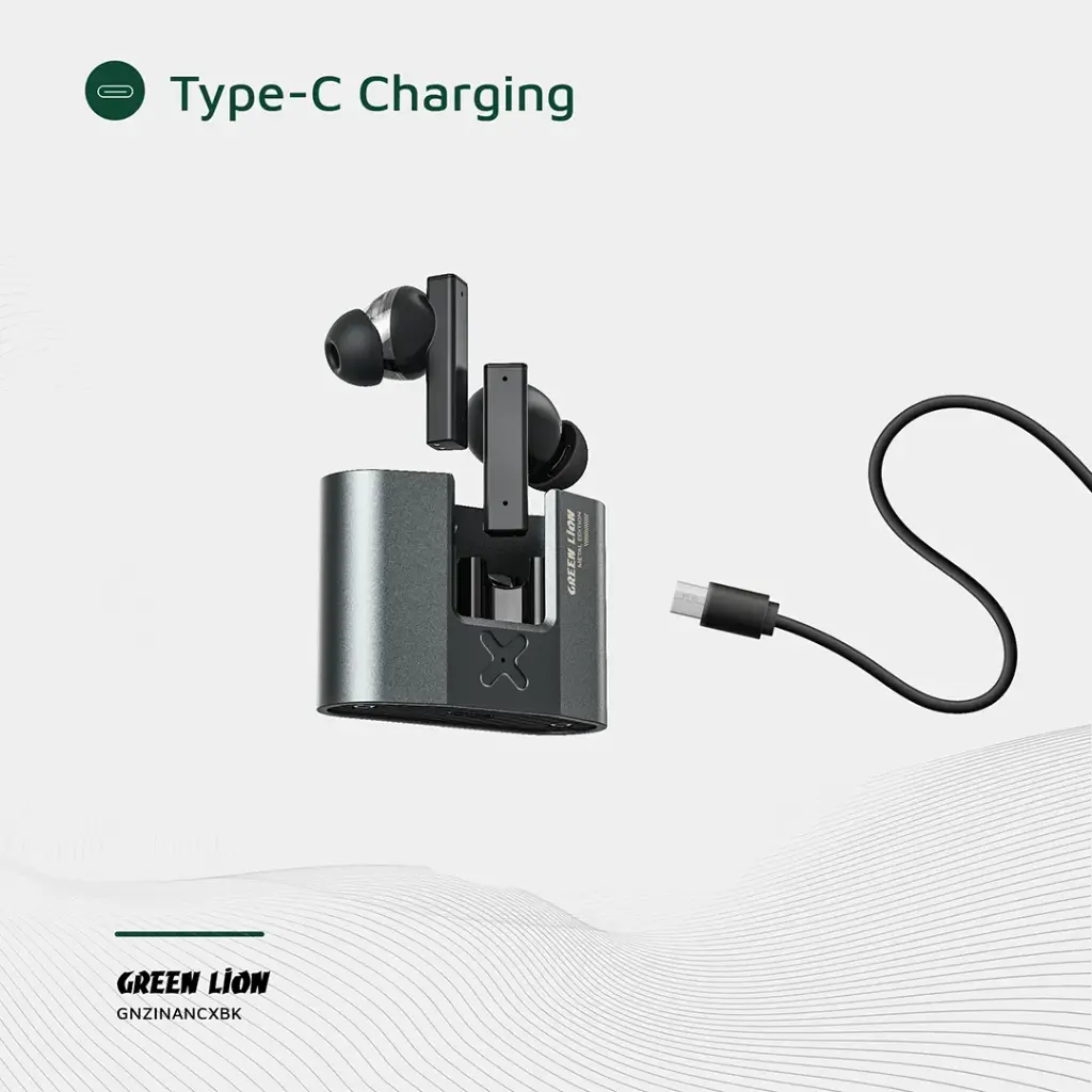 Green Lion ZINC X Metal Earbuds TWS with ANC 8