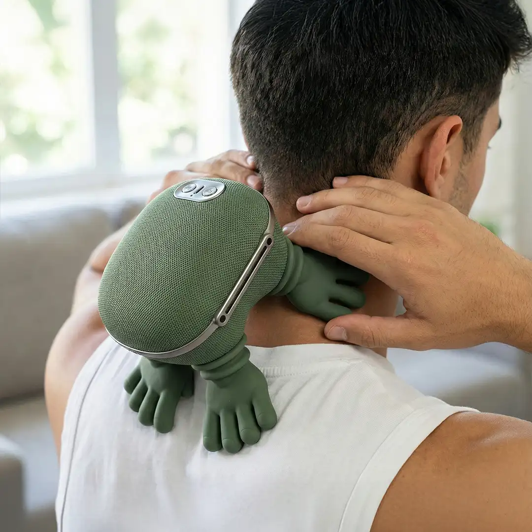 Heated Shiatsu Massager  Human-Like Neck &amp; Back Relief Anywhere 2