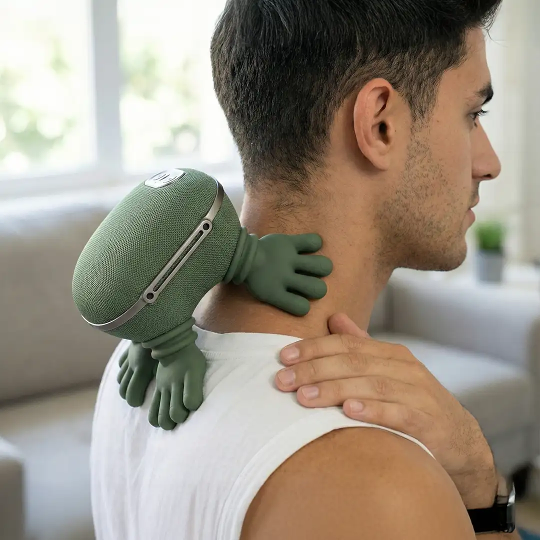 Heated Shiatsu Massager  Human-Like Neck &amp; Back Relief Anywhere 3
