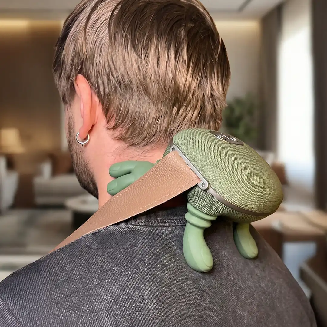Heated Shiatsu Massager  Human-Like Neck &amp; Back Relief Anywhere 5